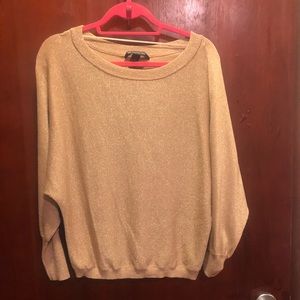 Long sleeve gold blouse